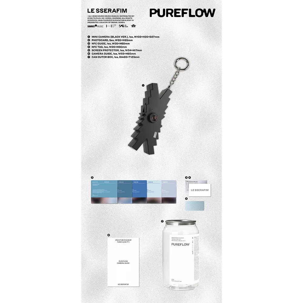 2nd Studio Album 'PUREFLOW' pt.1 Mini Camera (Black ver.) - Image 2